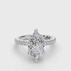 MARQUISE PAVE WITH HIDDEN HALO RING