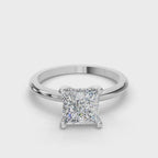 PRINCESS HIDDEN HALO RING
