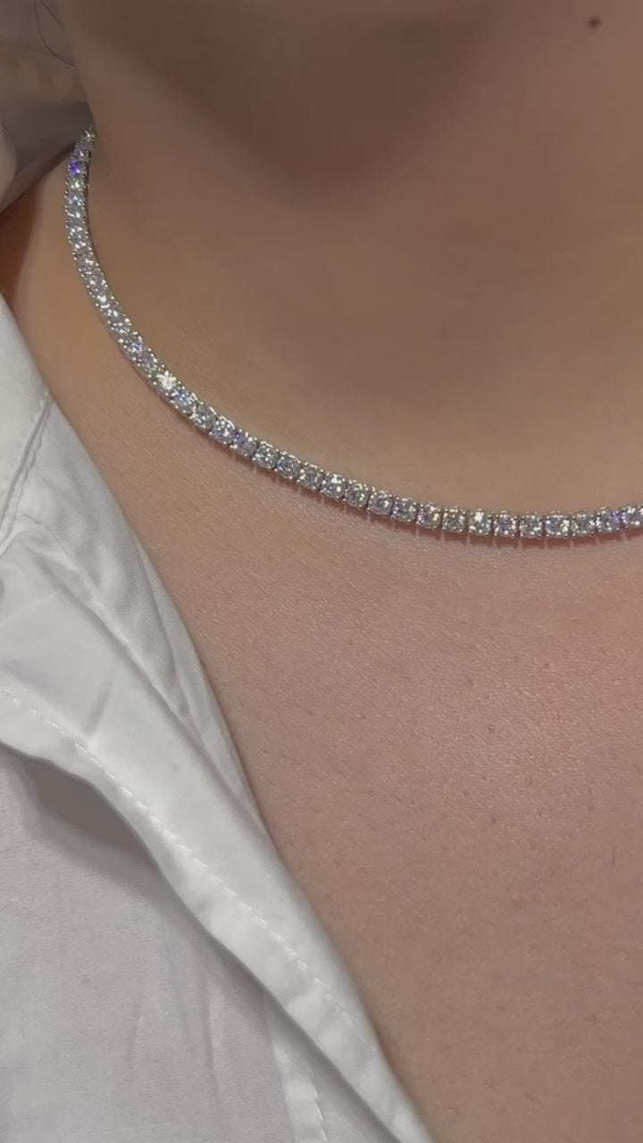 ROUND  TENNIS NECKLACE