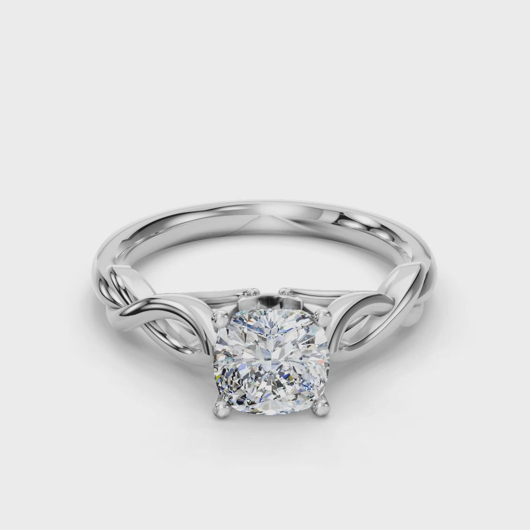 CUSHION KNOT SOLITAIRE