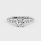 ROUND PAVE WITH HIDDEN HALO RING
