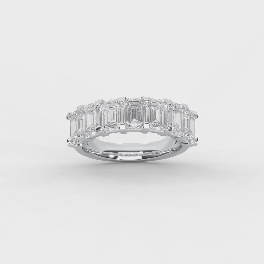 EMERALD 7 STONE RING