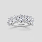 OVAL 7 STONE RING