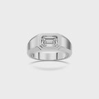 EMERALD MENS RING