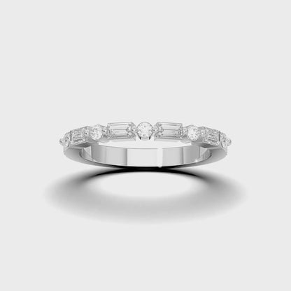 TWO STONE WEDDING BAND