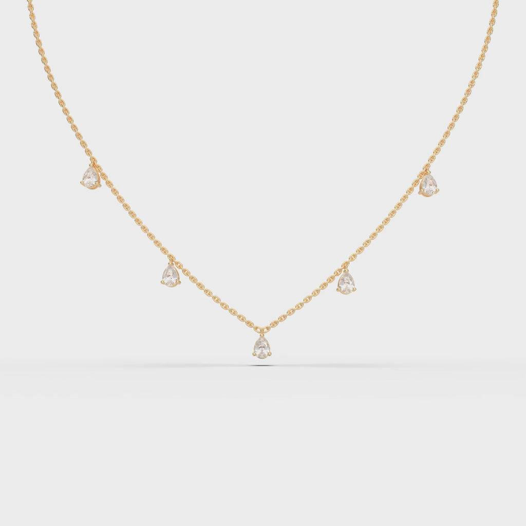 PEAR FANCY NECKLACE