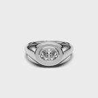 OVAL MENS RING