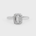 EMERALD HALO WITH HIDDEN HALO RING