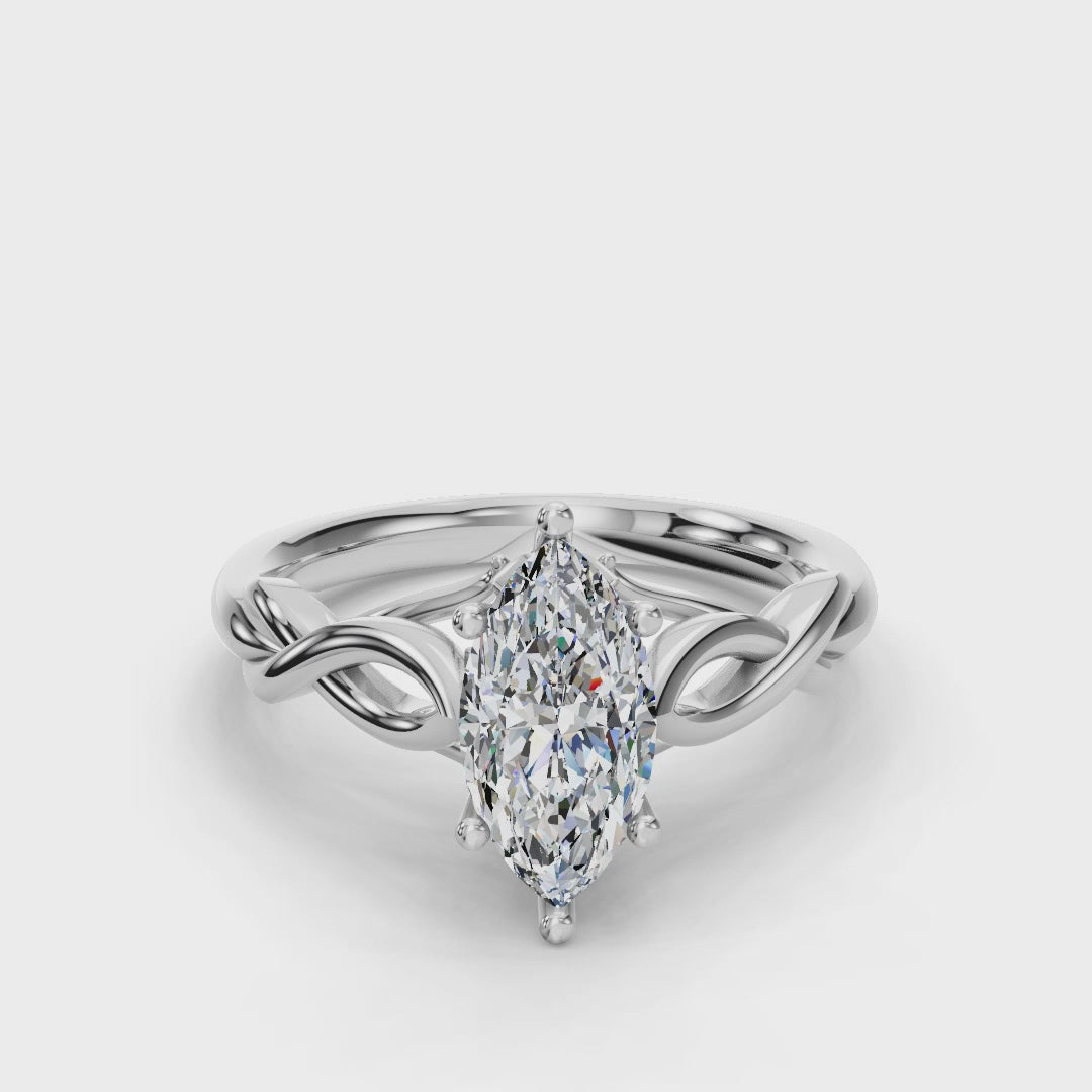 MARQUISE KNOT SOLITAIRE