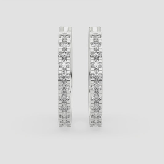 ROUND HUGGIES EARRINGS