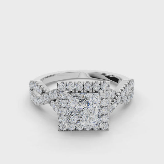 PRINCESS NATURE INSPIRED HALO RING