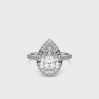 PEAR FLUSH SET RING