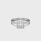 PRINCESS BEZEL RING