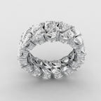 HALF MOON ETERNITY WEDDING BAND