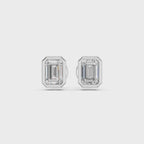 EMERALD BEZEL EARRINGS