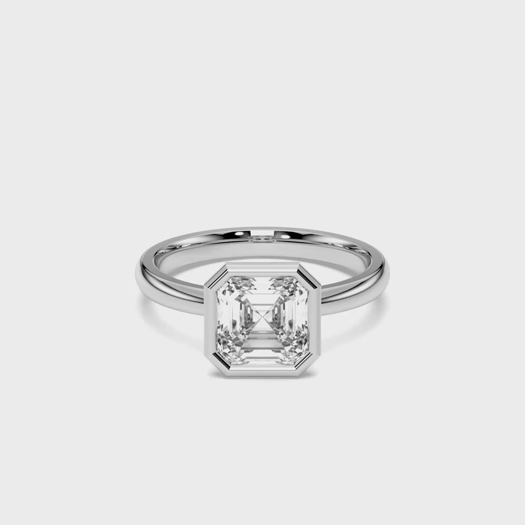ASSCHER BEZEL RING