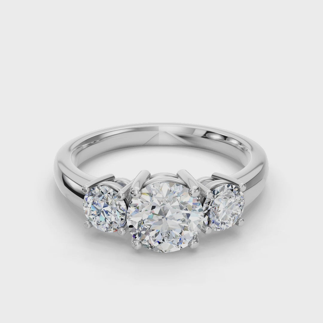 ROUND 3 STONE RING
