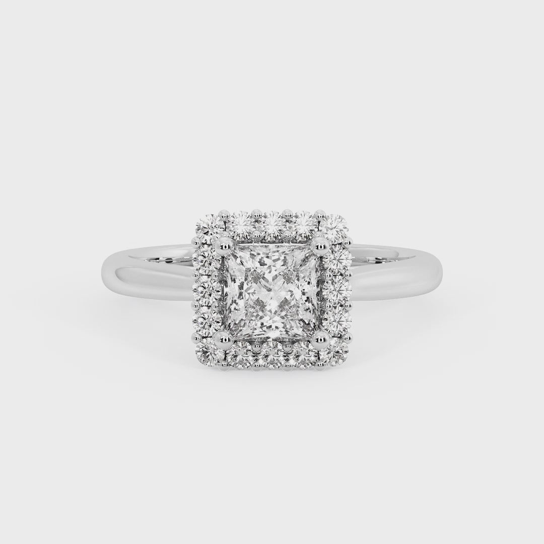 PRINCESS HALO WITH HIDDEN HALO RING