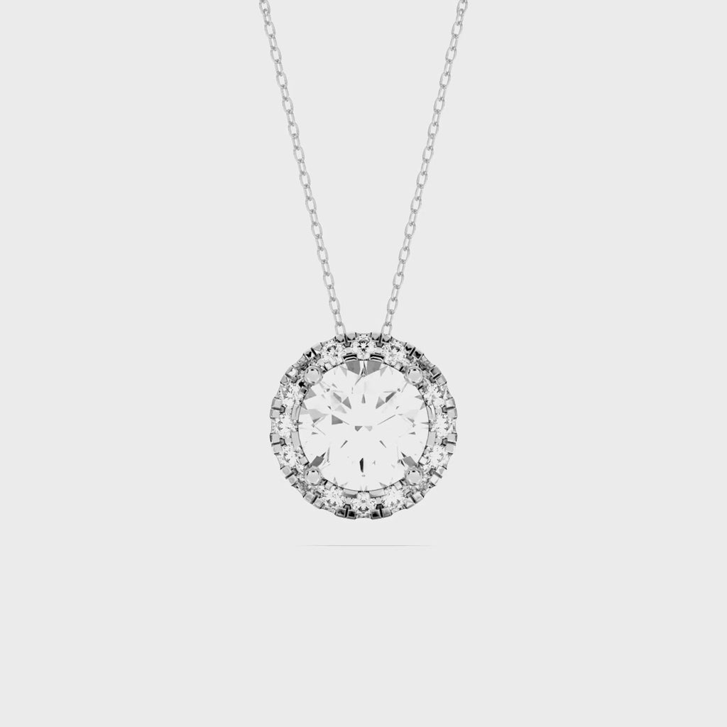 ROUND HALO PENDANT