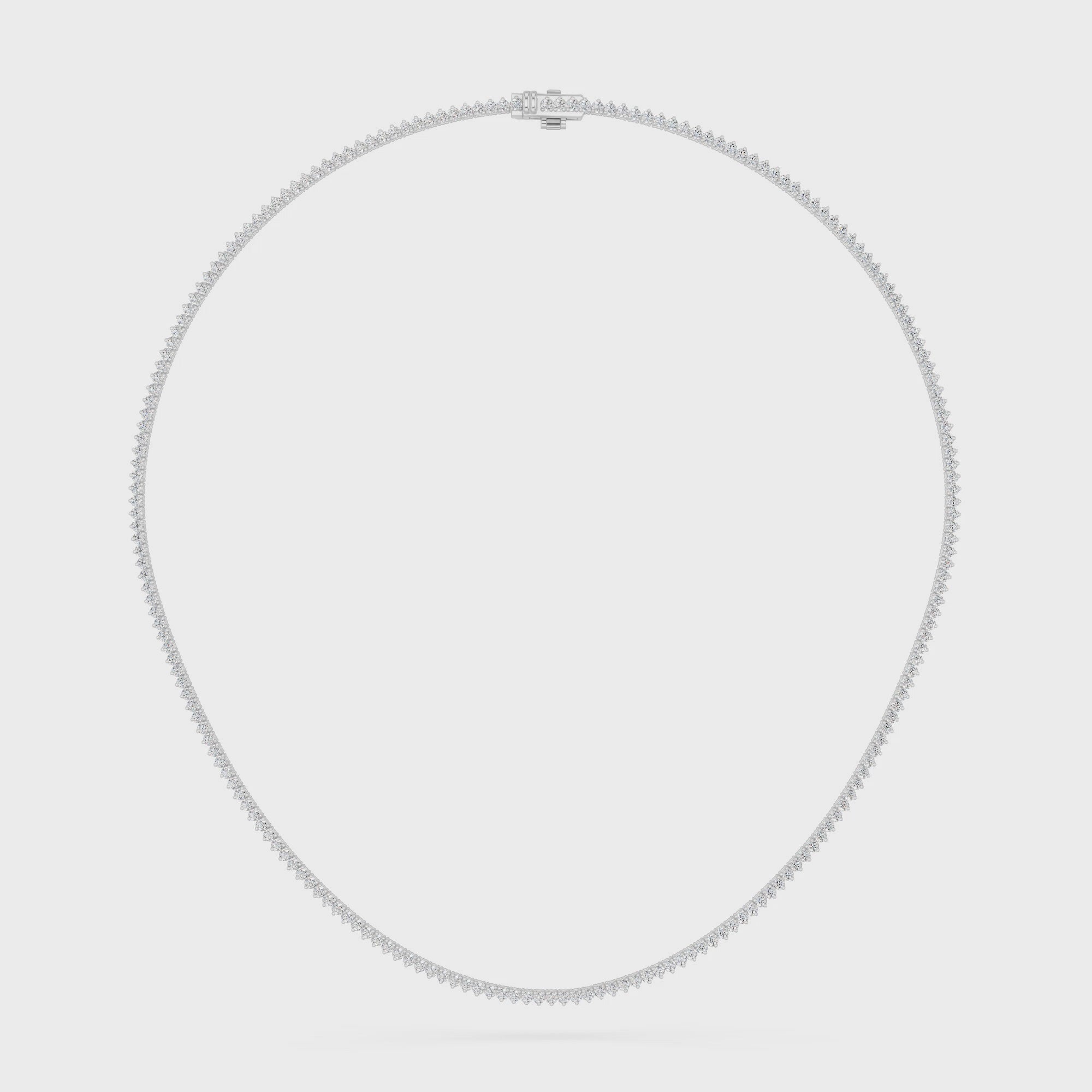 ROUND MINI TENNIS NECKLACE