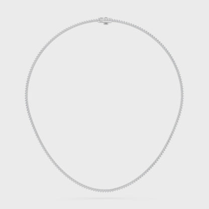 ROUND MINI TENNIS NECKLACE