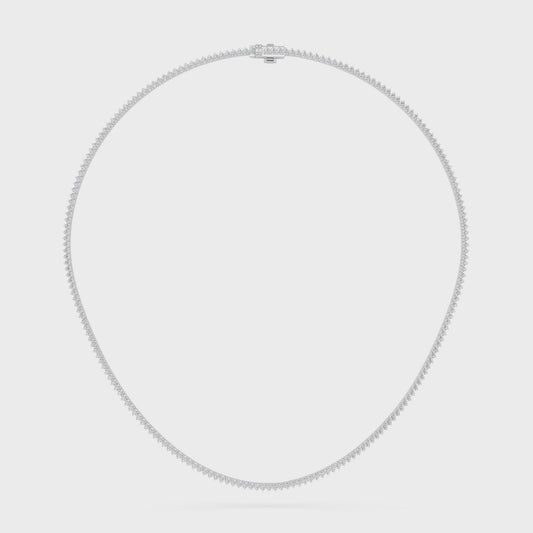 ROUND MINI TENNIS NECKLACE