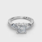 PRINCESS 3 STONE RING