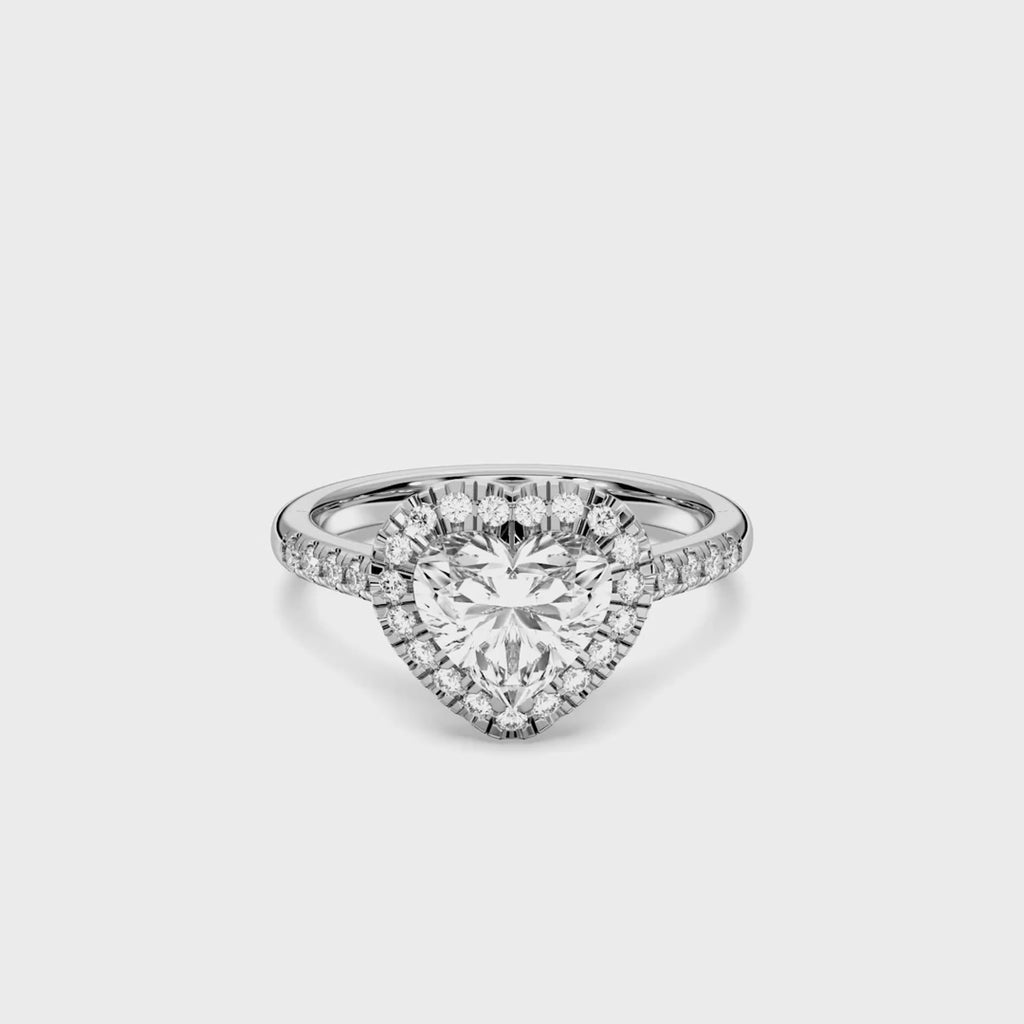 HEART FLUSH SET RING