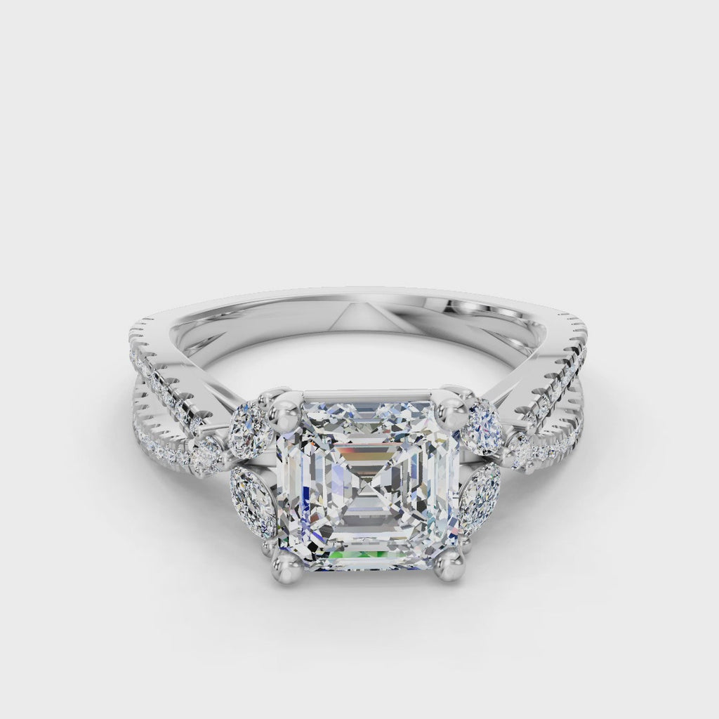 ASSCHER NATURE INSPIRED RING