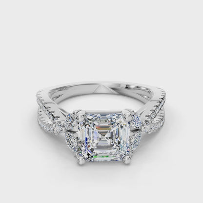 ASSCHER NATURE INSPIRED RING