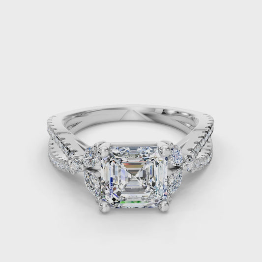 ASSCHER NATURE INSPIRED RING