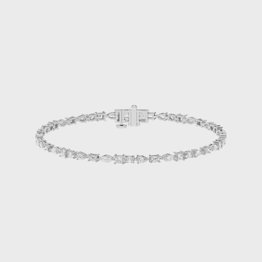 MULTI-SHAPE TENNIS BRACELET