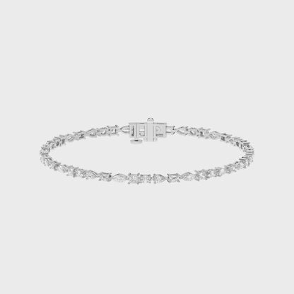 MULTI-SHAPE TENNIS BRACELET
