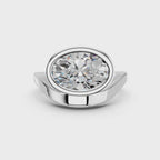 OVAL FANCY SOLITAIRE RING