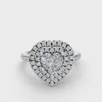 HEART HALO WITH PAVE RING