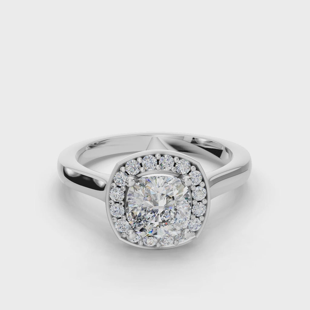 CUSHION HALO RING