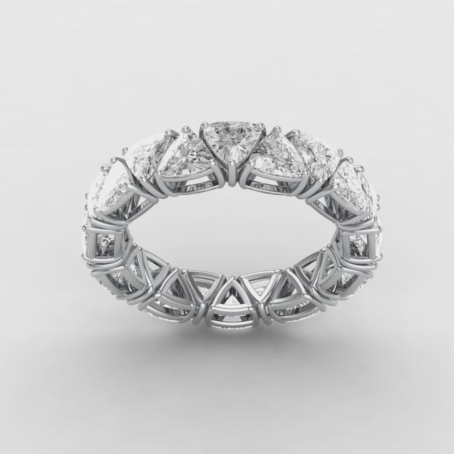 TRIANGLE ETERNITY WEDDING BAND
