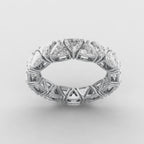 TRIANGLE ETERNITY WEDDING BAND