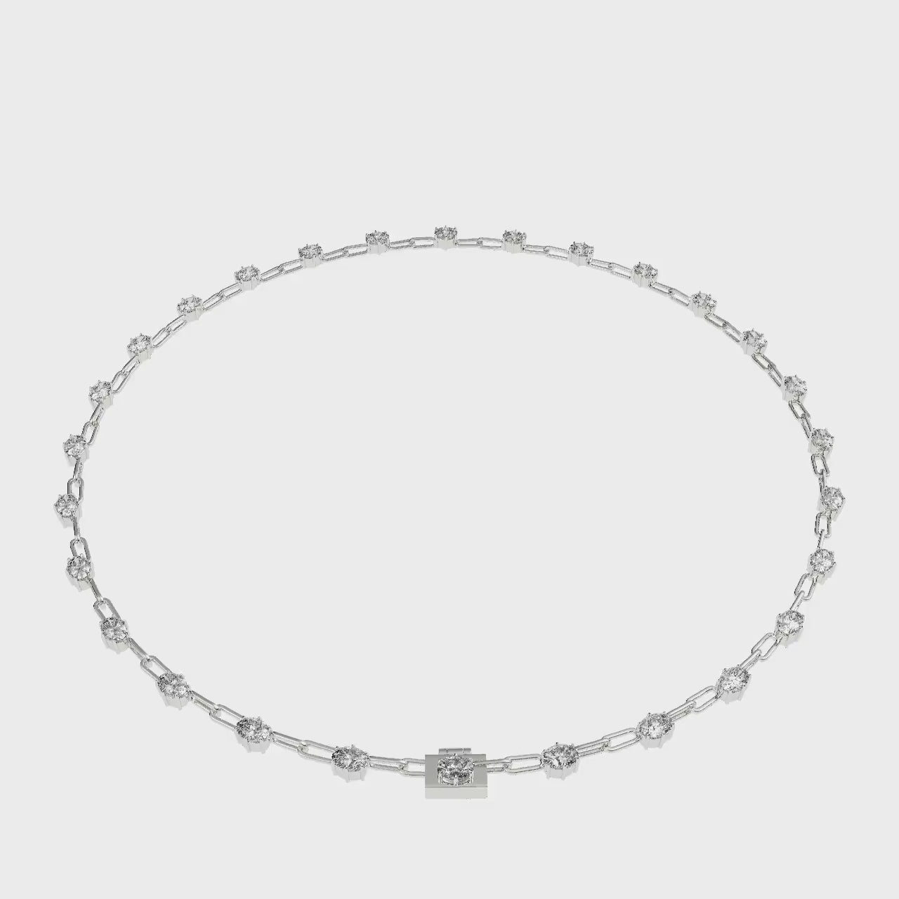 OVAL DIAMONDS BY YARD NECKLACE