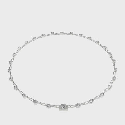 OVAL DIAMONDS BY YARD NECKLACE
