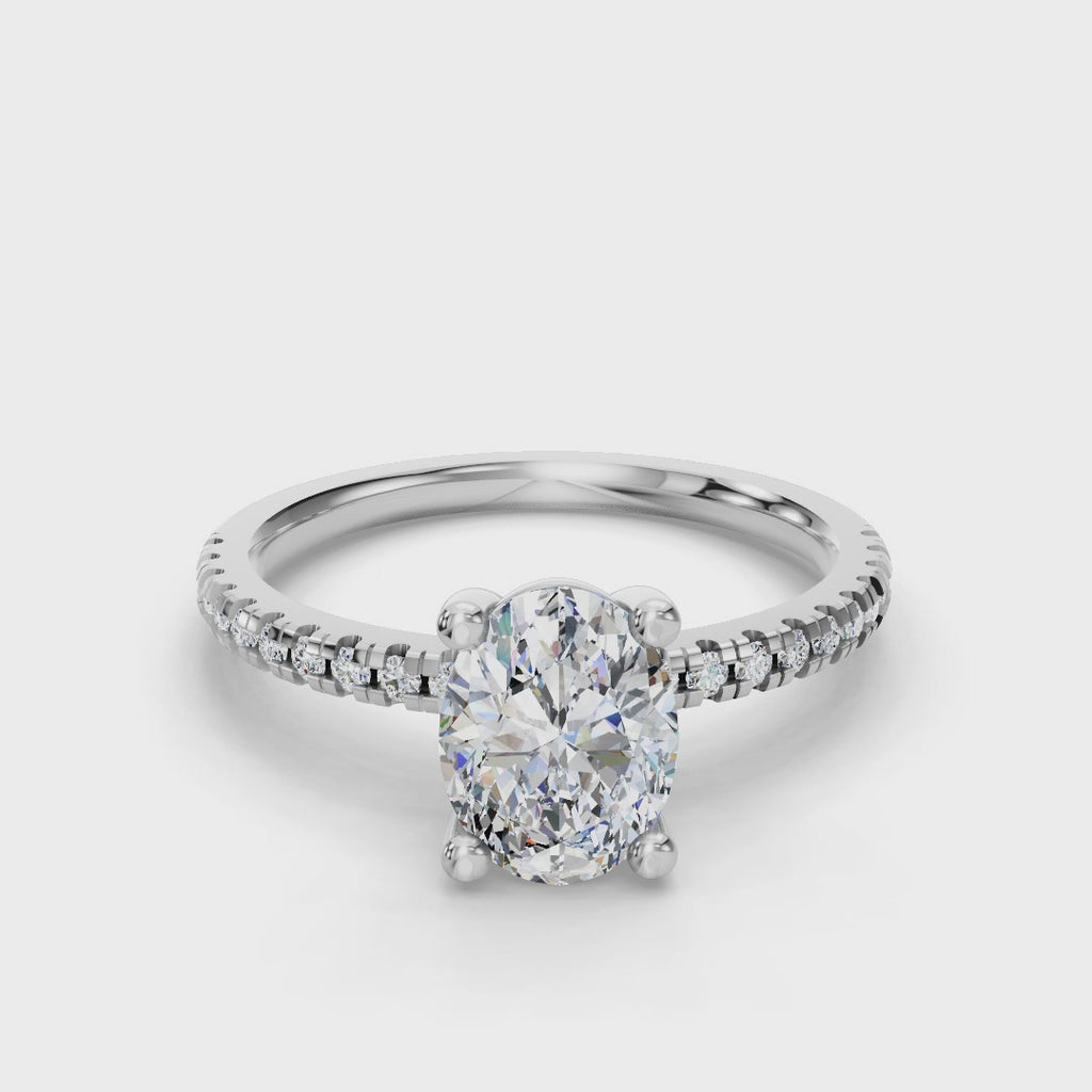 OVAL PAVE RING