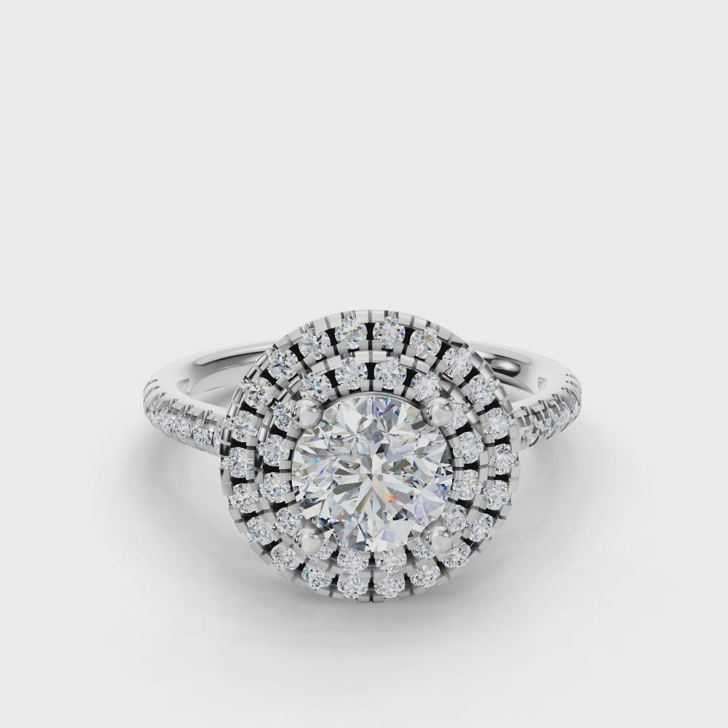 ROUND HALO WITH PAVE RING