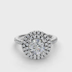ROUND HALO WITH PAVE RING