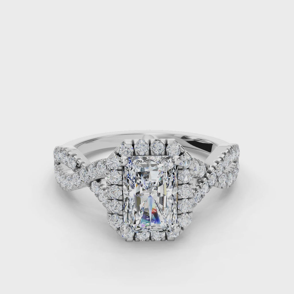 RADIANT NATURE INSPIRED HALO RING