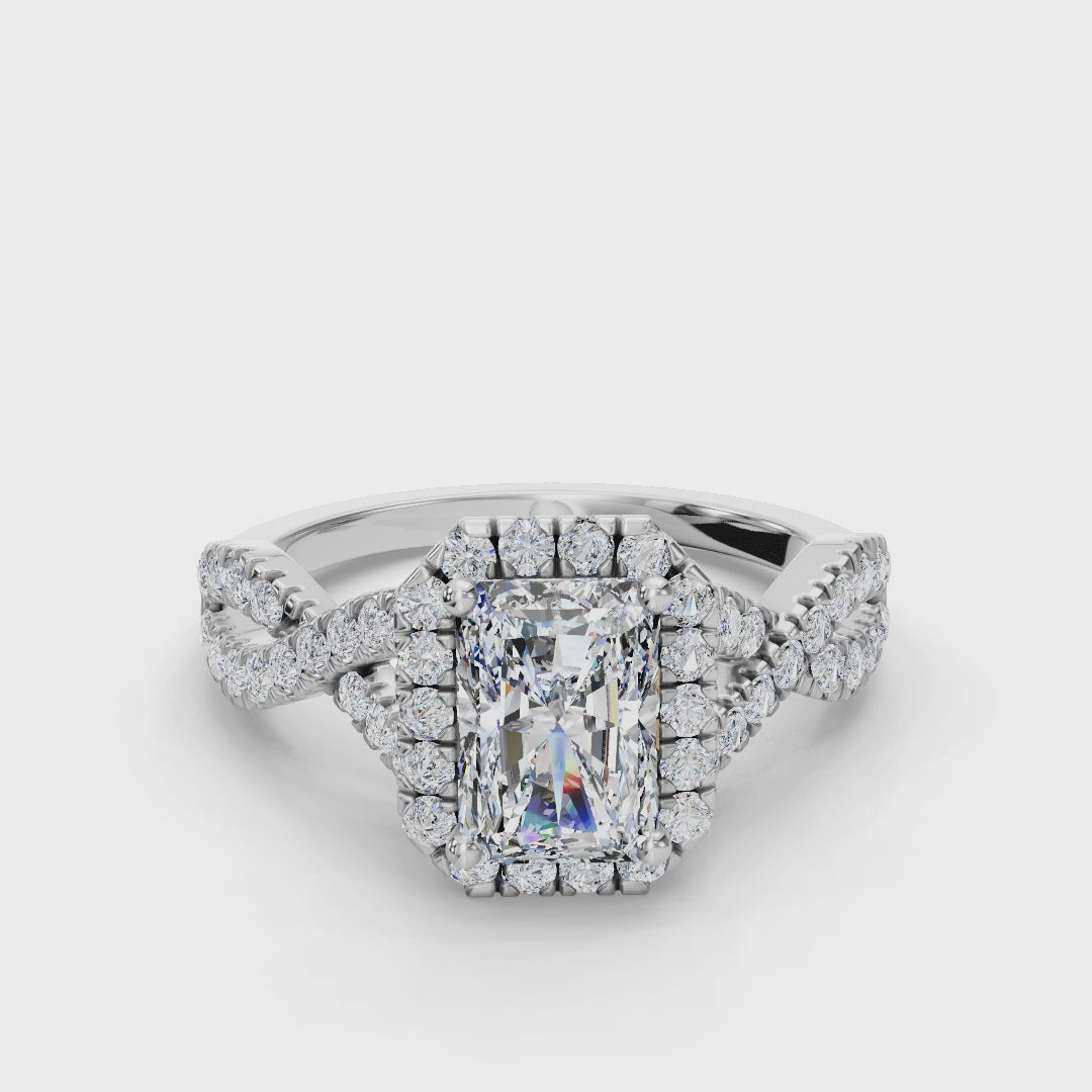 RADIANT NATURE INSPIRED HALO RING