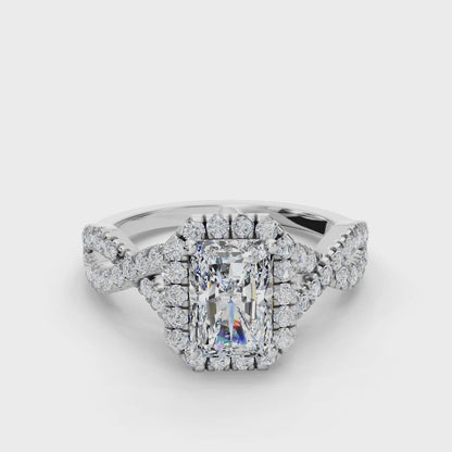 RADIANT NATURE INSPIRED HALO RING