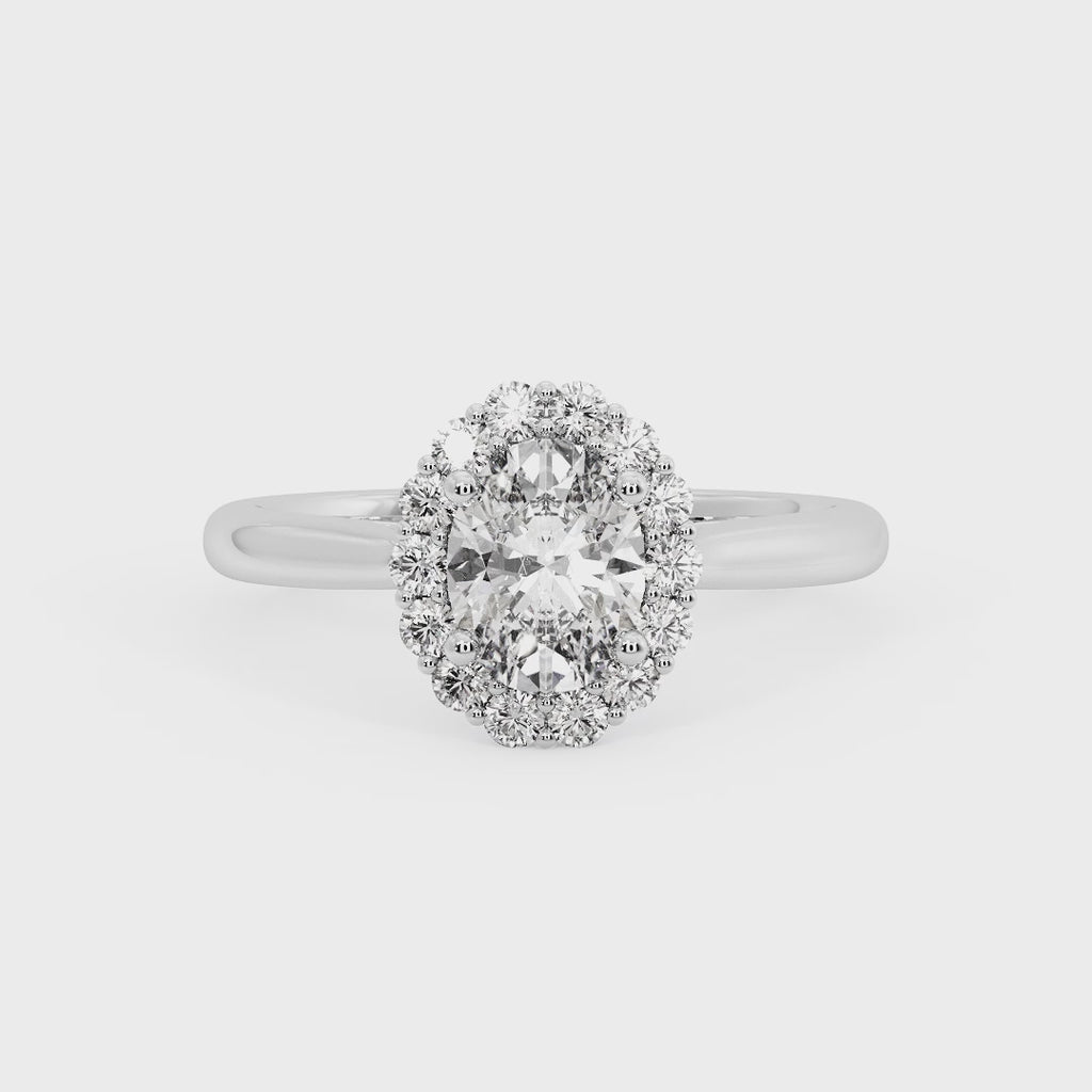OVAL HALO WITH HIDDEN HALO RING