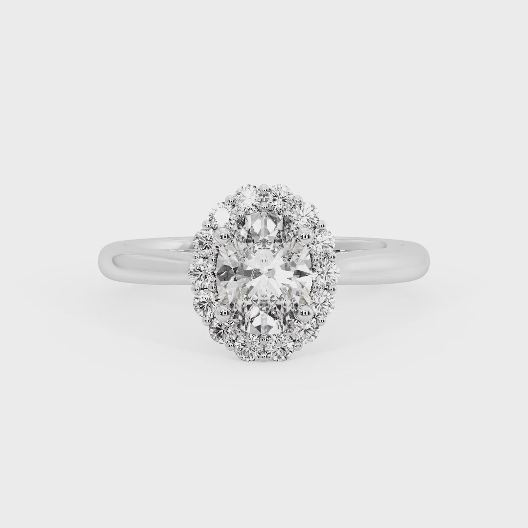 OVAL HALO WITH HIDDEN HALO RING