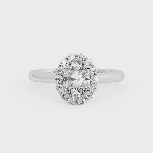 OVAL HALO WITH HIDDEN HALO RING