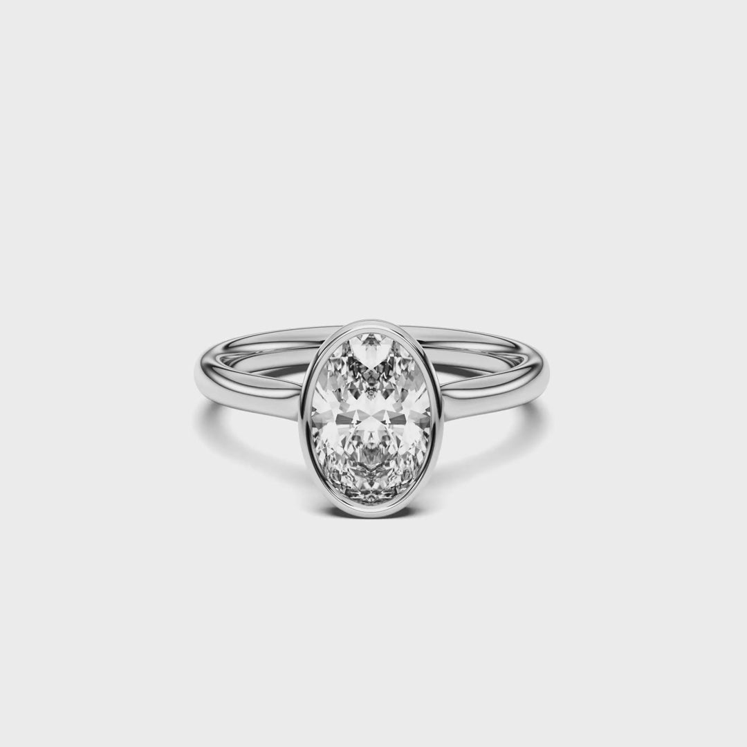 OVAL BEZEL RING